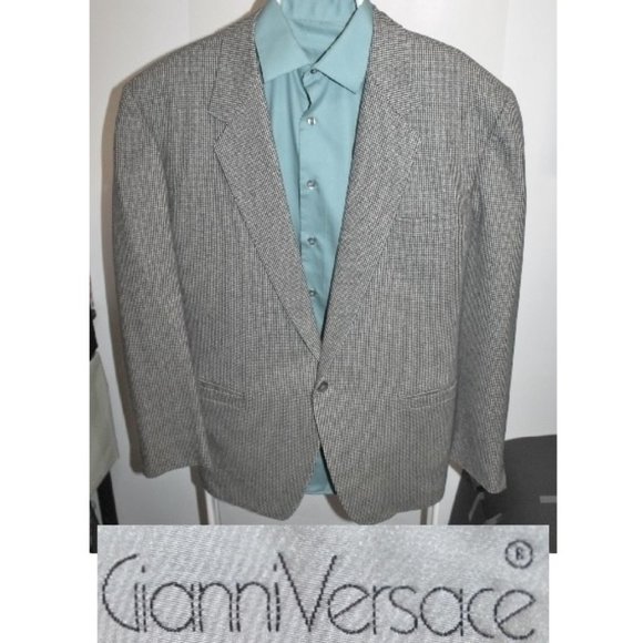 Vintage 90's Gianni Versace Cashmere Sports Jacket Blazer